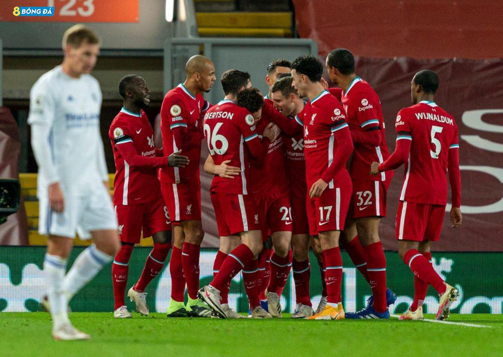 Liverpool vươn lên dẫn đầu BXH sau thắng lợi áp đảo