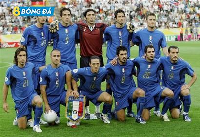 Đội hình đội tuyển Italia giành chiếc cúp vàng world cup 2006
