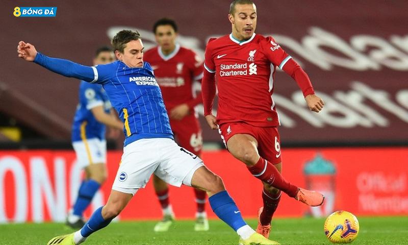 Liverpool thua Brighton trên sân nhà sau hơn 3 thập kỷ