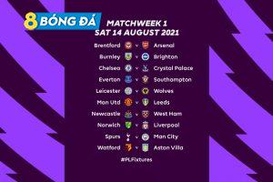 Lịch thi đấu chi tiết vòng 1 Ngoại hạng Anh 2021/2022