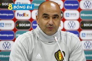 HLV Roberto Martinez trong buổi họp báo trước trận Bỉ vs Bồ Đào Nha