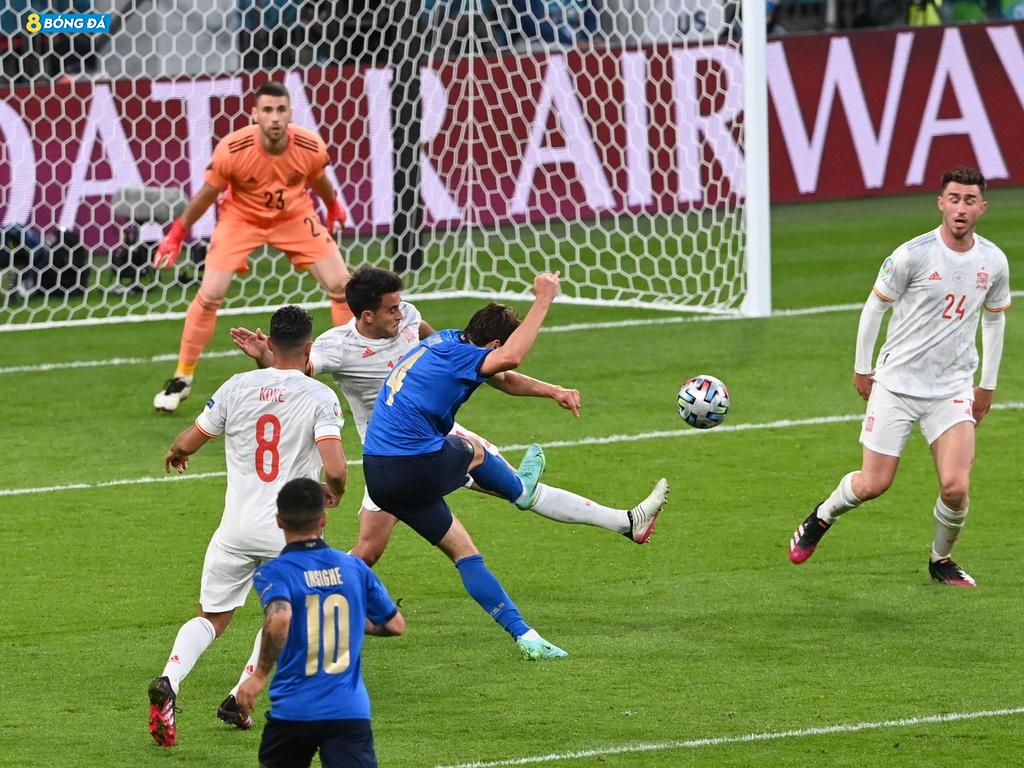 Ý 1-1 Tây Ban Nha ( Ý thắng 4-2 trên chấm phạt đền, bán kết)