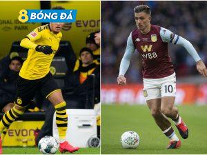 Jack Grealish và Jadon Sancho