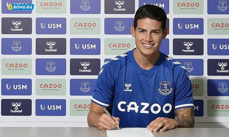 James Rodriguez đang gây thất vọng rất lớn tại Everton