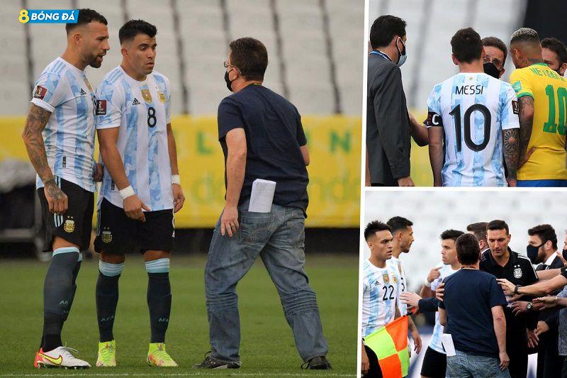 Trận Brazil vs Argentina đã bị hoãn với một lý do không tưởng