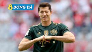 Robert Lewandowski ghi bàn nâng tỷ số 5-0 cho Bayern ở phút 61 trước Bochum