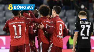 Bayern tiếp tục đứng đầu bảng sau trận thắng Arminia