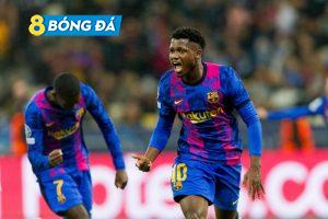 Fati ghi bàn thắng duy nhất cho Barca