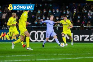 Phút 48, Barca đã có bàn mở tỷ số nhờ công của tiền vệ Frenkie de Jong với tình huống đệm bóng cận thành sau cú sú của Jordi Alba