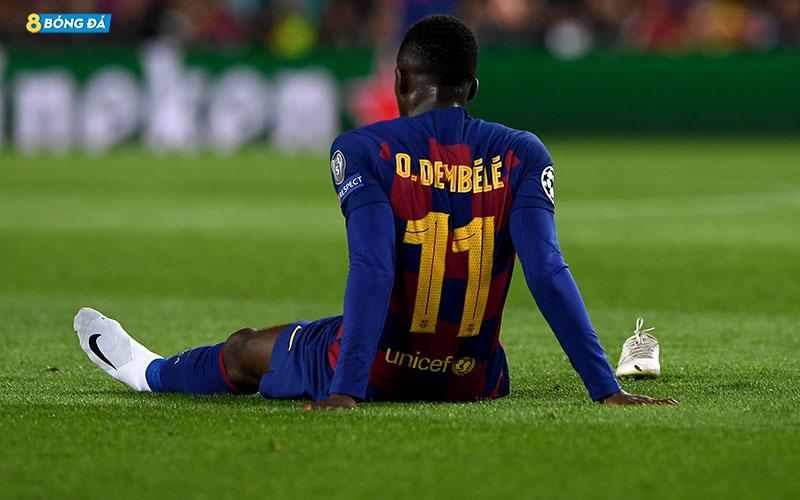Dembele liên tục dính chấn thương trong màu áo Barca