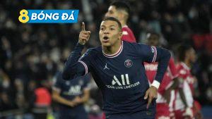 Kylian Mbappe đã ghi cả hai bàn thắng trong chiến thắng trên sân nhà của PSG trước Monaco