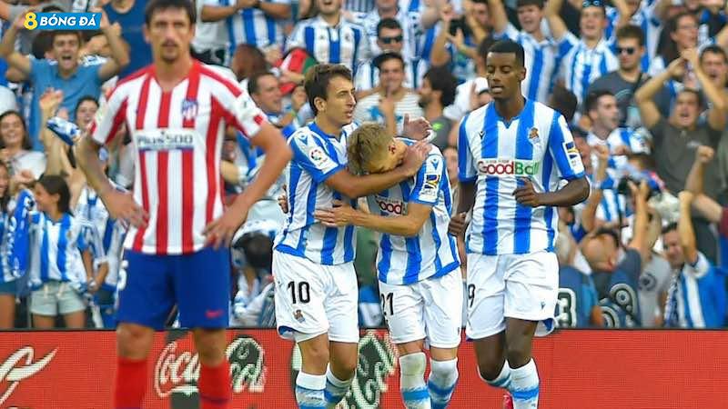Real Sociedad đánh bại Atletico MAdrid 2-0 tại vòng 1/8 Cúp Nhà Vua Tây Ban Nha