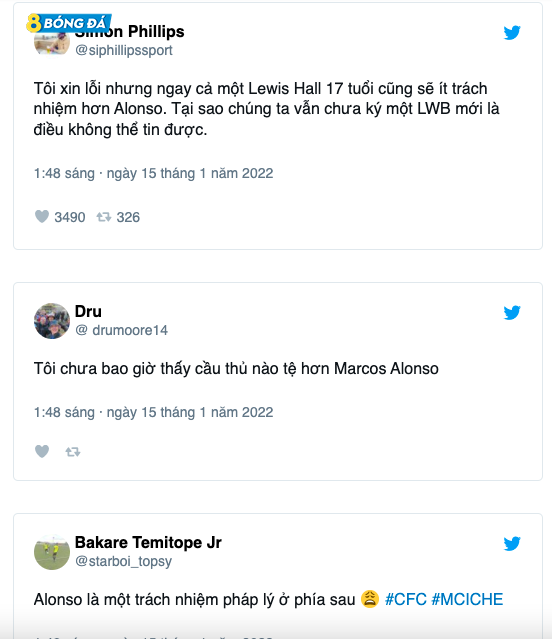 Một loạt phản ứng NHM Chelsea nhắm về Alonso