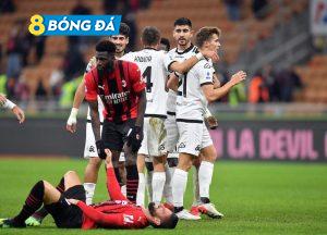Milan thi đấu tốt trong hiệp một và có bàn mở tỷ số ở phút 45+1