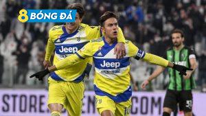 Paulo Dybala của Juventus có bàn thắng đầu tiên trong chiến thắng 2-1 tại Coppa Italia trước Sassuolo.