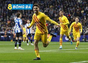 Pedri mở tỷ số cho Barca ngay phút thứ 2