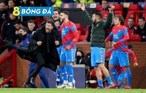 Lần đầu tiên trong sự nghiệp dẫn dắt Atletico Madrid, HLV Diego Simeone đánh bại một đội bóng có Cristiano Ronaldo ở vòng knock-out Champions League