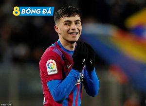 Bàn thắng quan trọng của Pedri giúp Barcelona vươn lên thứ hai ở La Liga (