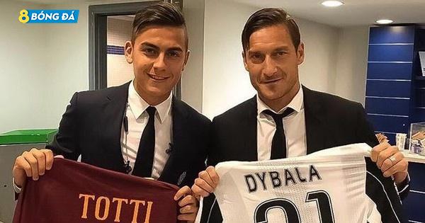 Totti mong muốn Dybala về Roma khoác áo số 10 mà ông để lại
