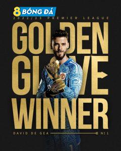 De Gea chính thức giành 'Găng tay Vàng'